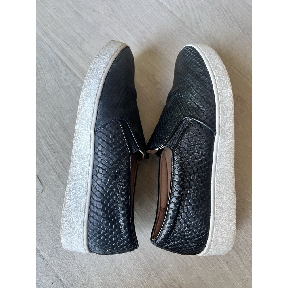 Vionic Woman's Splendid Demetra Black Leather Slip On Sneakers Size 7 - Picture 8 of 8